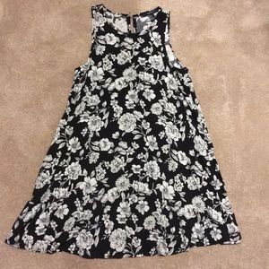 Black and White flower dress